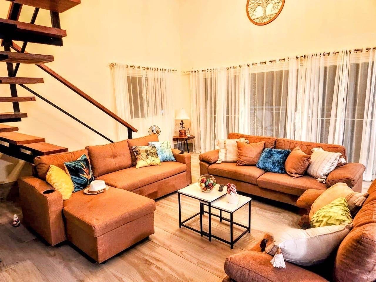 casas vacacionales y villas - venta de Villa amueblada en Jarabacoa con picuzzi 4,700mts República Dominicana  2