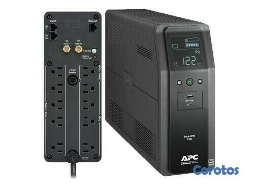 computadoras y laptops - UPS APC BR1100M2-LM BACK-UPS PRO, 1.1KVA (1100 VA), 600 WATTS 