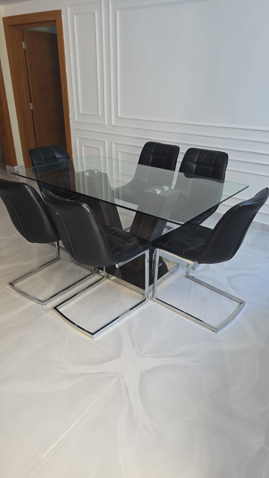 muebles y colchones - juego de comedor  0
