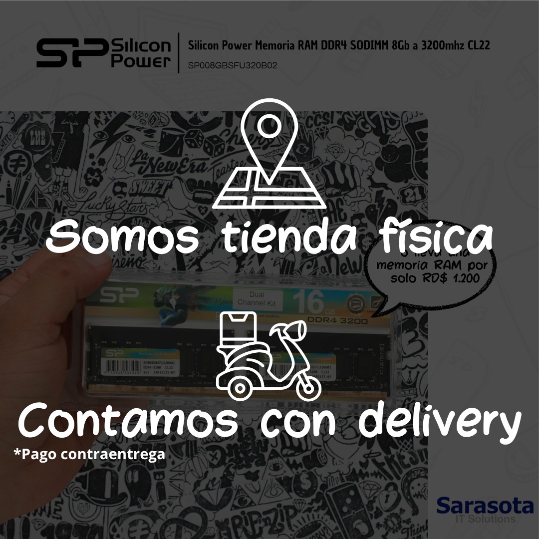 accesorios para electronica - Silicon Power Memoria RAM DDR4 8Gb a 3200mh CL22 3