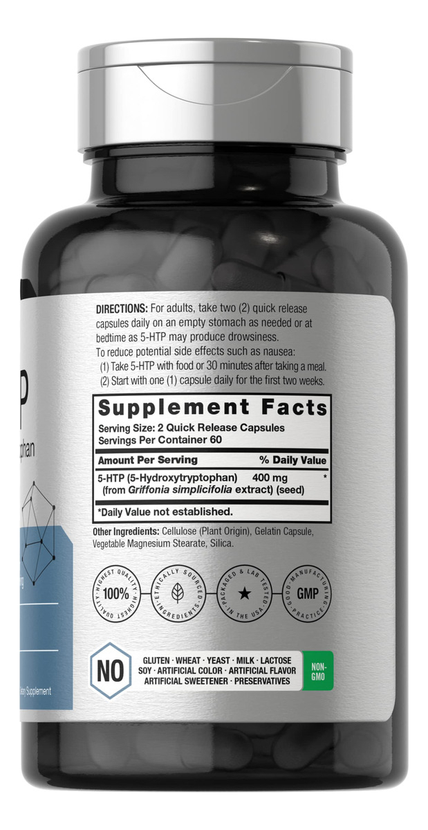 Salud y Equipamiento Médico - Suplemento 5htp  400 Mg 180 Cap Horbaach 1