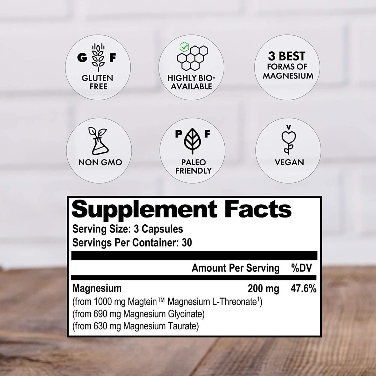 Salud y Equipamiento Médico - Complejo De Magnesio 200mg Natural 1