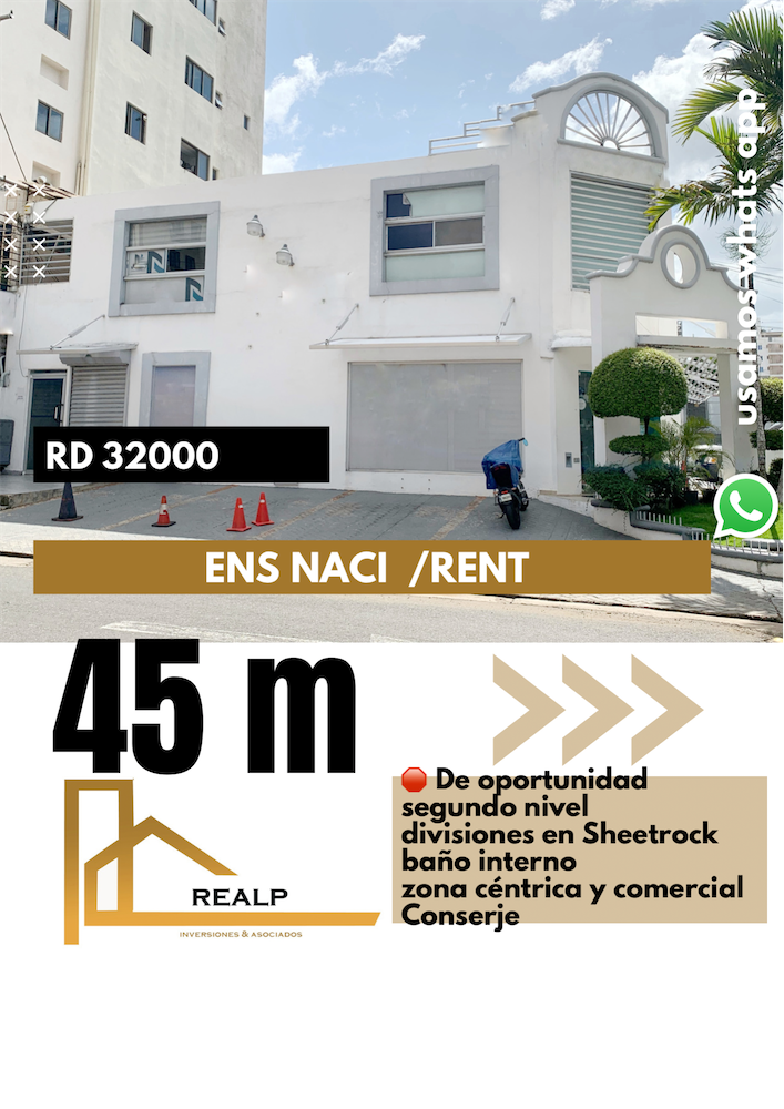 oficinas y locales comerciales - Local céntrico en Naco