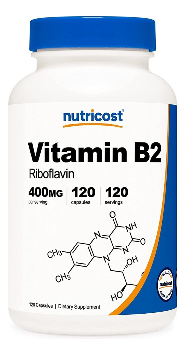 Salud y Equipamiento Médico - Nutricost Vitamina B2 400 Mg, 120 Capsulas 0