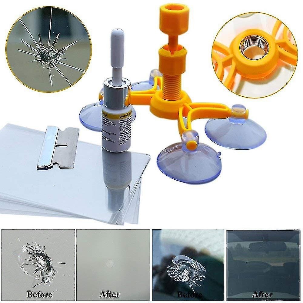 accesorios para electronica - Kit de reparacion de cristal vidrio parabrisas 4