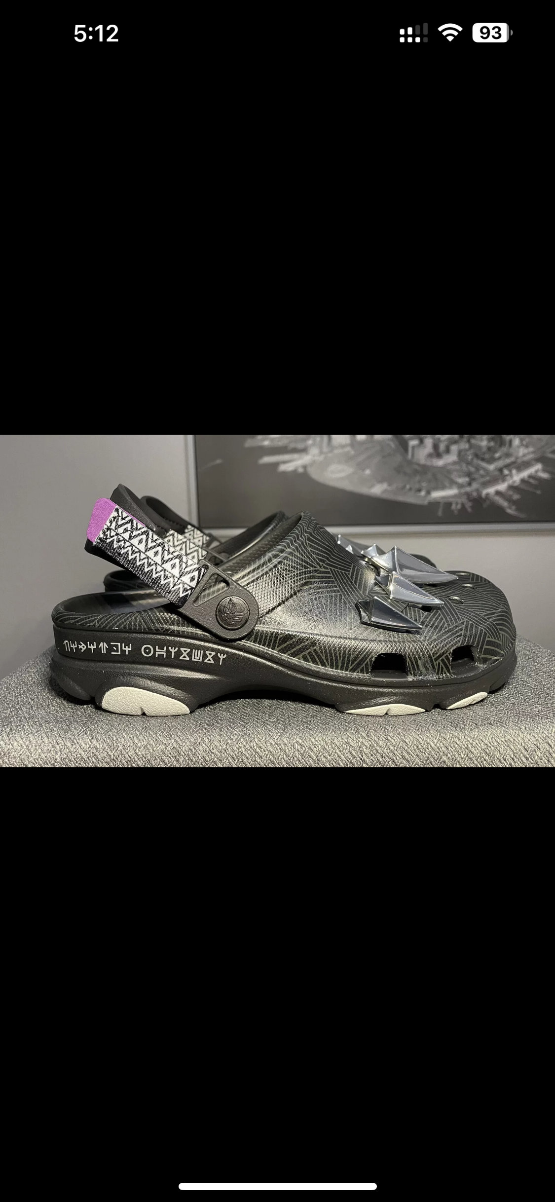 zapatos para hombre - Crocs All-Terrain x Marvel Black Panther Classic Size: 7 hombre 3