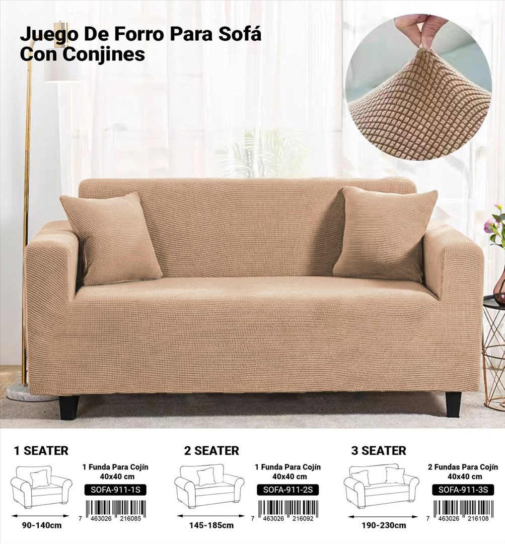 muebles y colchones - FORROS DE MUEBLES EN OFERTA ESPECIAL CON FORRO DE COJIN GRATIS.

 6