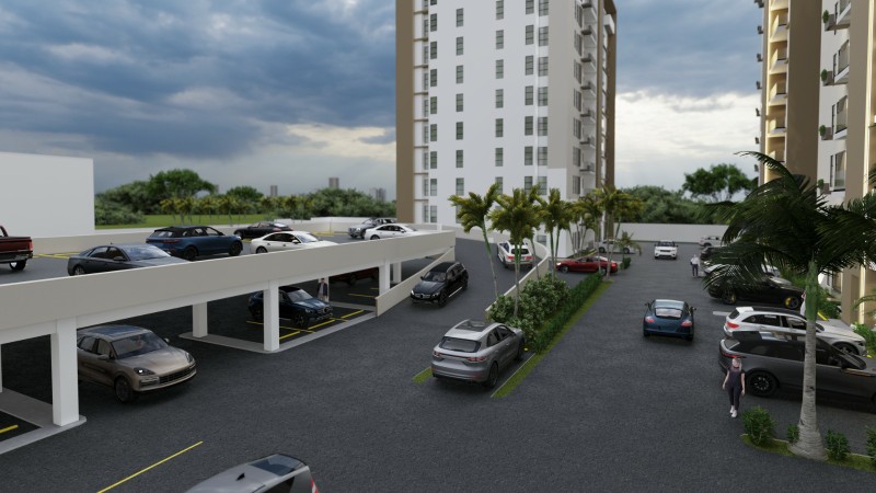 apartamentos - Apartamento en venta en la urbanización Jardines del Sur de Santiago 2