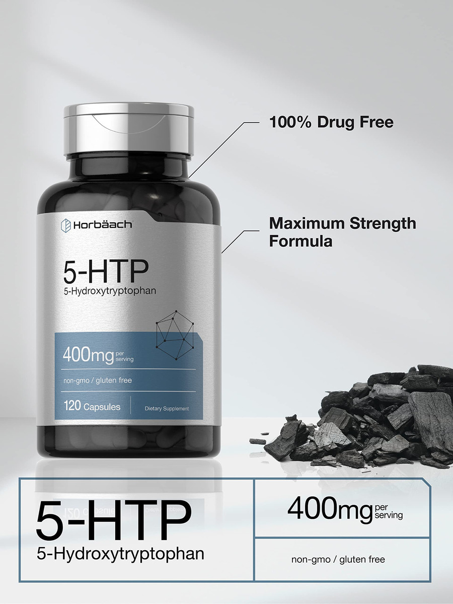 Salud y Equipamiento Médico - Suplemento 5htp  400 Mg 180 Cap Horbaach 2