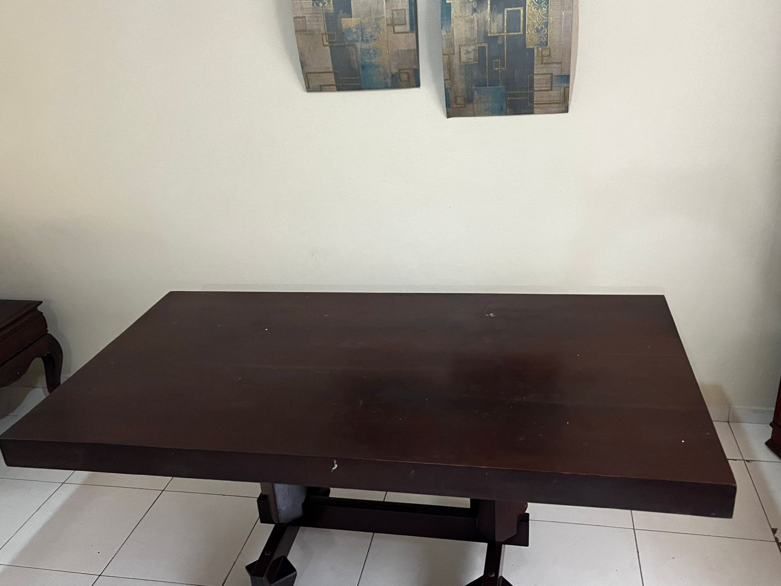 muebles y colchones - De Oportunidad! Juego de Mesa de caoba de 6 sillas 6