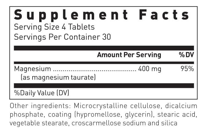 Salud y Equipamiento Médico - Taurato De Magnesio 400mg Dougl - - Unidad A $2296 1