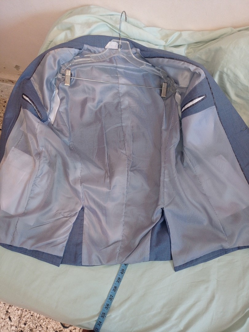 ropa para hombre - Traje Gris Azulado 2