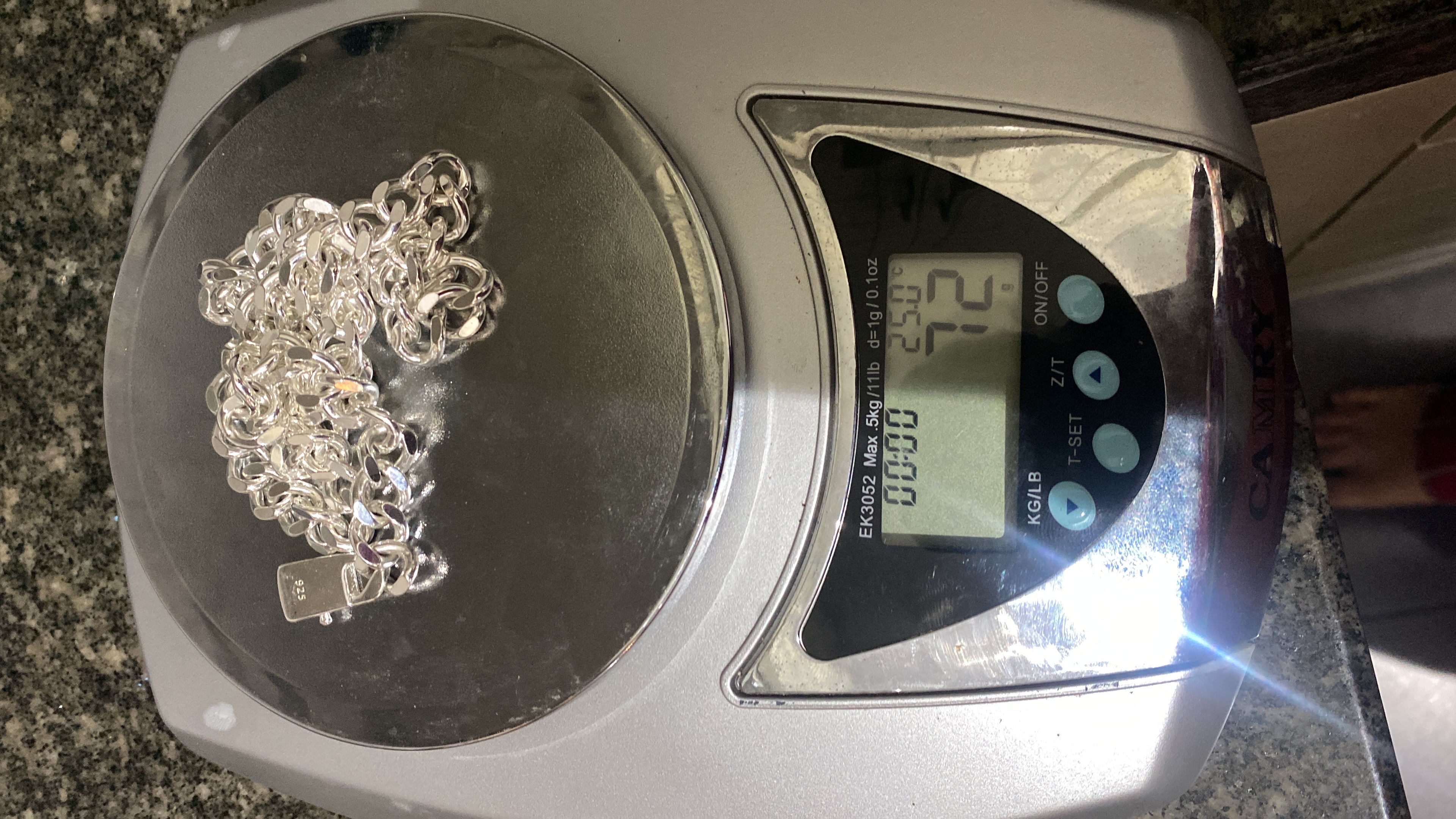 joyas, relojes y accesorios - Cadena Cubana de plata 20 pulgadas  6