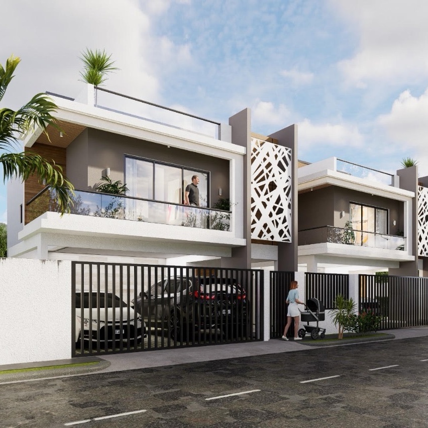 casas - venta de casa nueva en la autopista de san Isidro con opción a picuzzi 