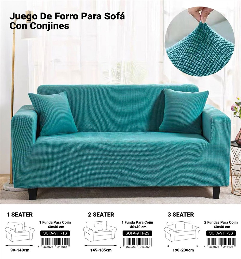 muebles y colchones - FORROS DE MUEBLES EN OFERTA ESPECIAL CON FORRO DE COJIN GRATIS.

 7