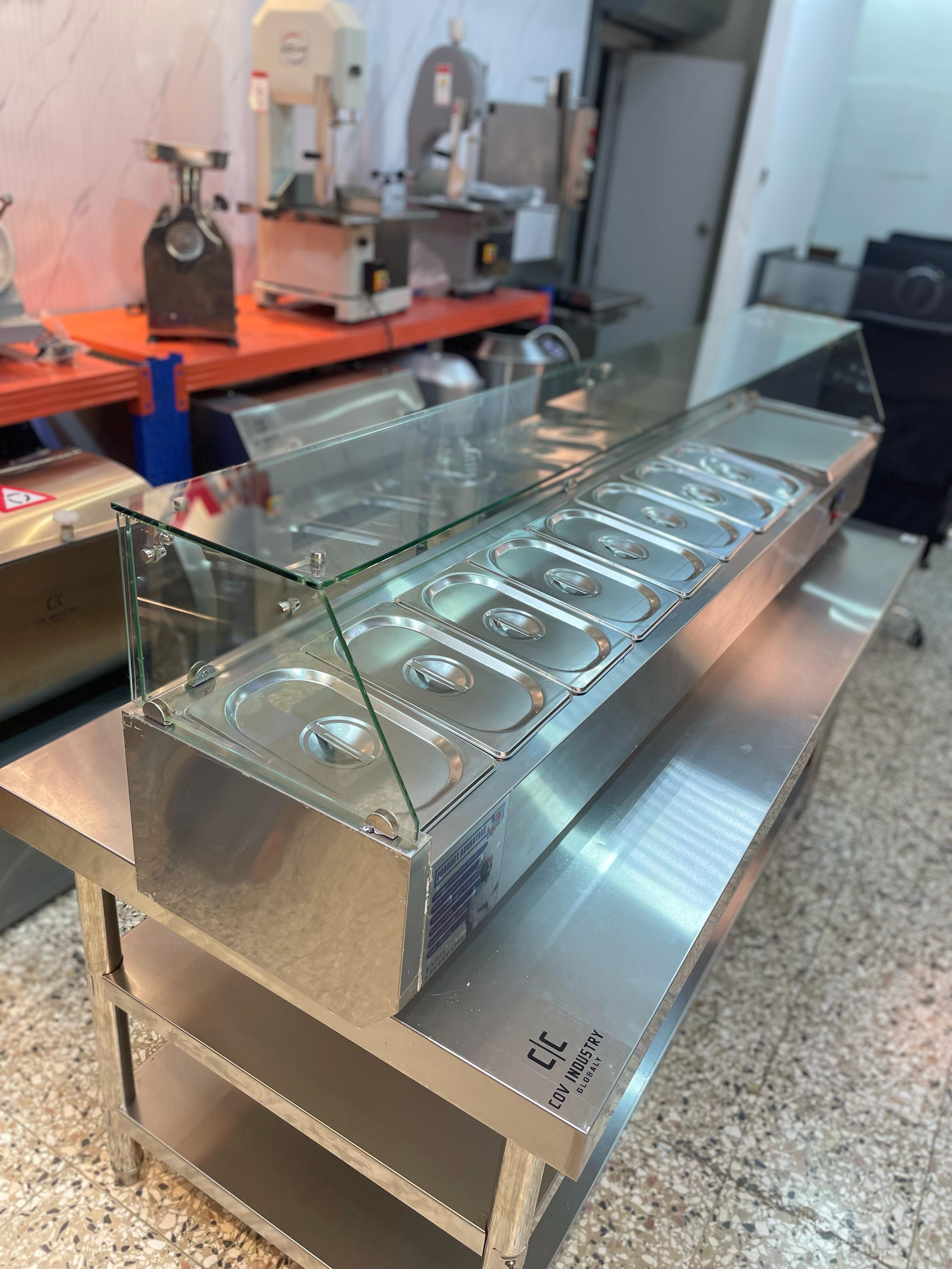 equipos profesionales - Ensaladera exhibidora vitrina fria barra ensaladas 1