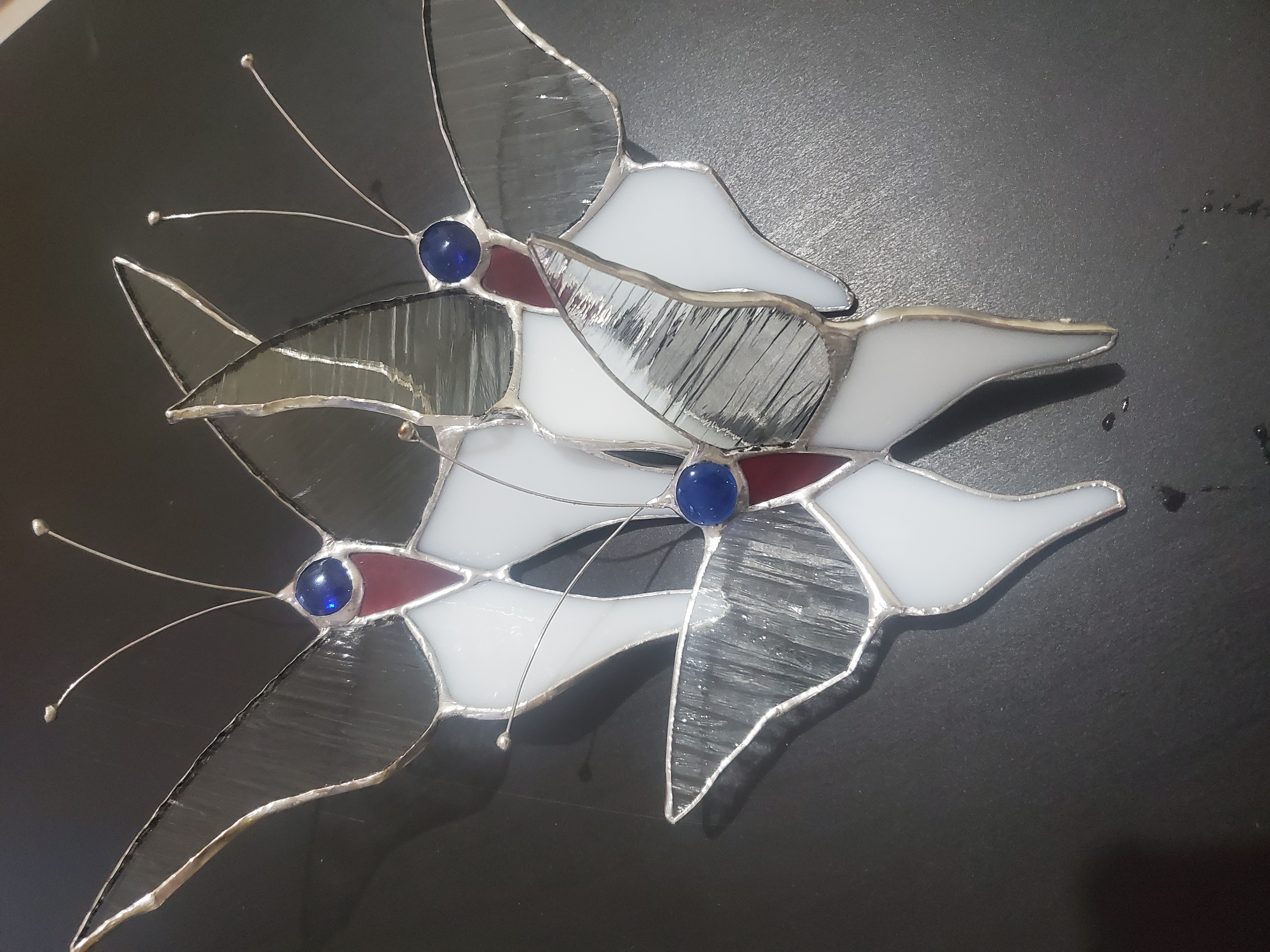 decoración y accesorios - Juego de Mariposas en vitral 1