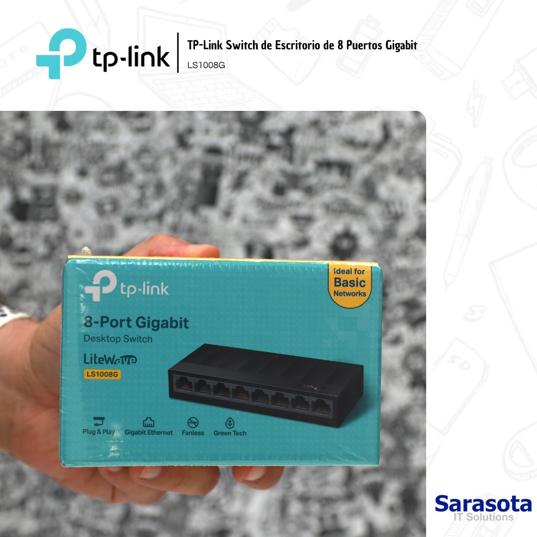 accesorios para electronica -  Tp-Link Switch de 8 Puertos Gigabit LS1008G 1