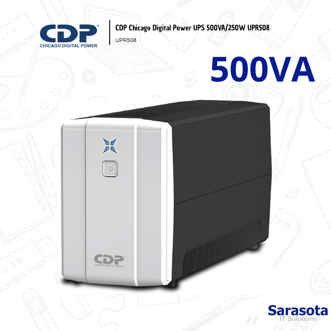 accesorios para electronica - CDP Chicago Digital Power UPS 500VA/250W UPR508 1