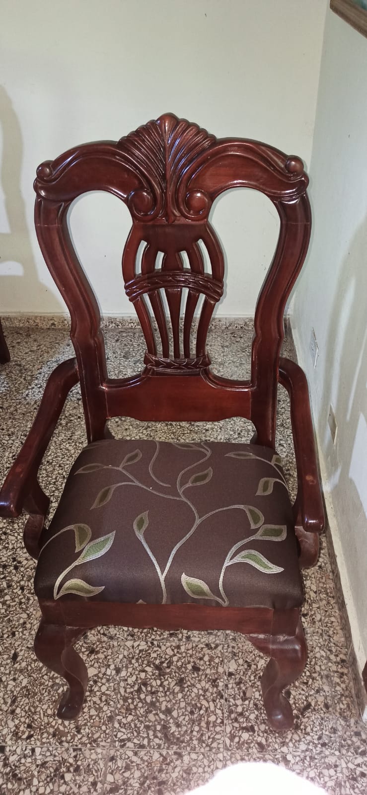 electrodomesticos - Juego Comedor Caoba de seis sillasJuego Comedor Caoba