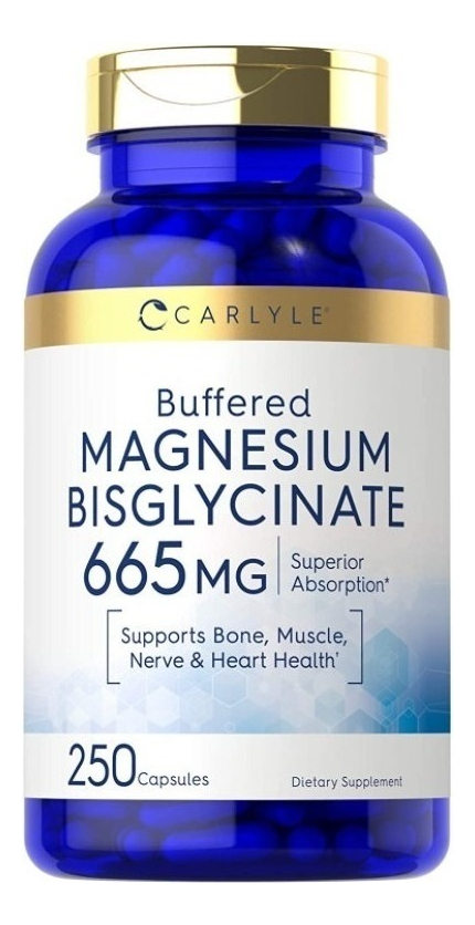 Salud y Equipamiento Médico - Bisglicinato De Magnesio 665 Mg - 250 Capsulas 0