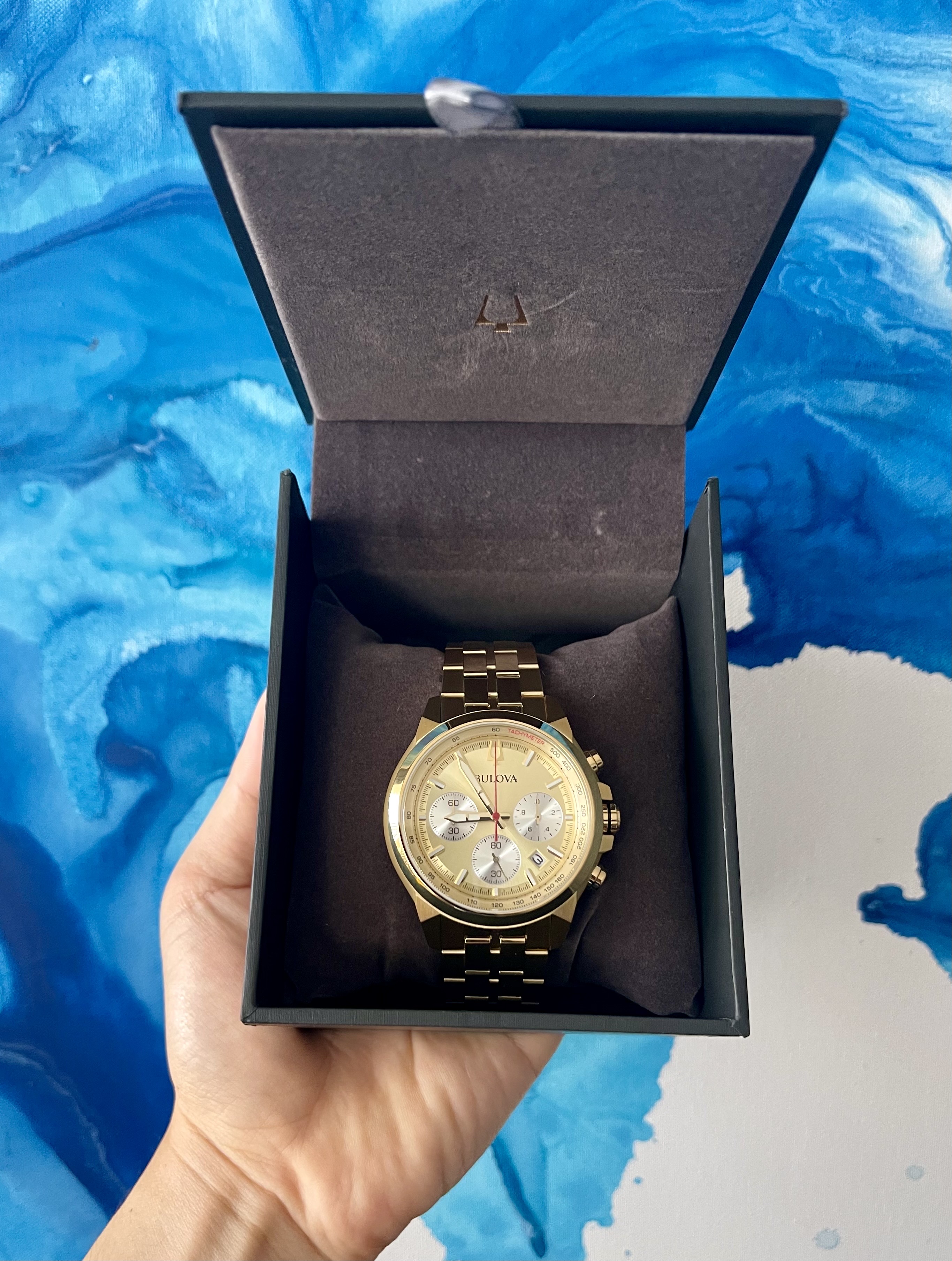 joyas, relojes y accesorios - Reloj Bulova Chronograph nuevo en caja 5