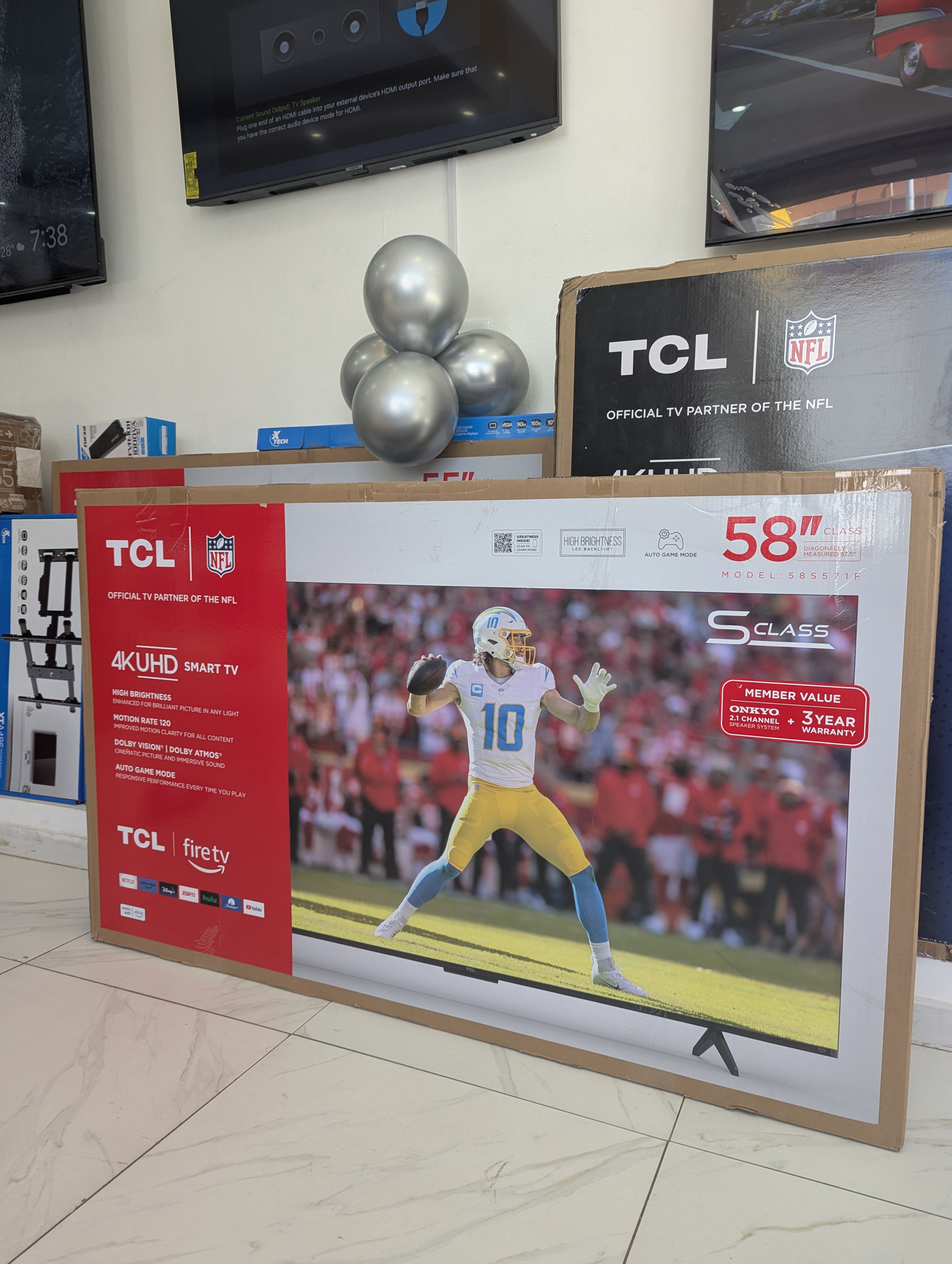 tv - Televisor TCL 58" Fire TV Smart  4k/Barra de sonido integrada/1 año de garantía 0