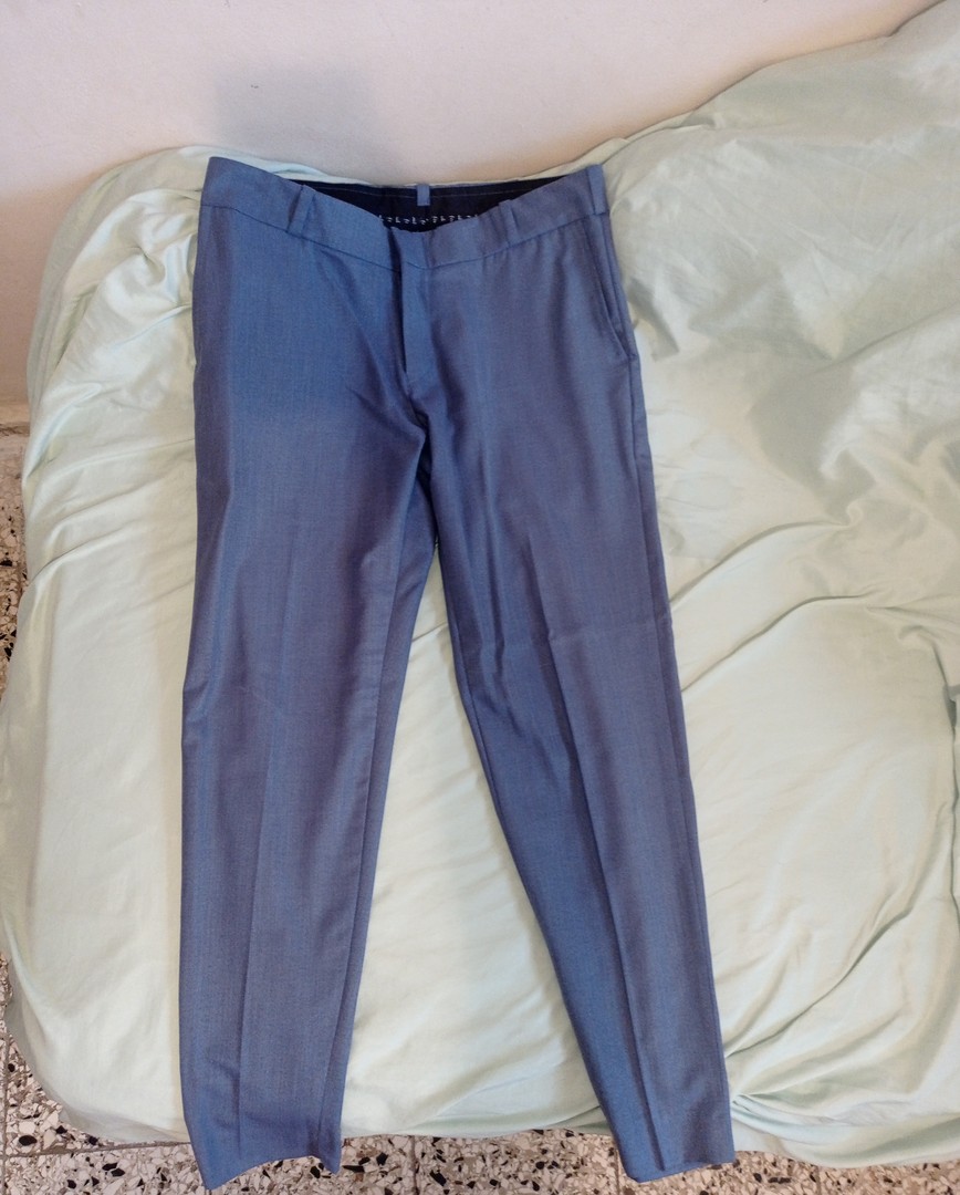 ropa para hombre - Traje Gris Azulado 3