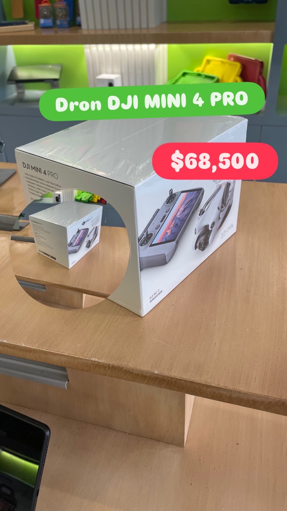 accesorios para electronica - DRON DJI MINI 4 PRO NUEVO SELLADO $68,500 3
