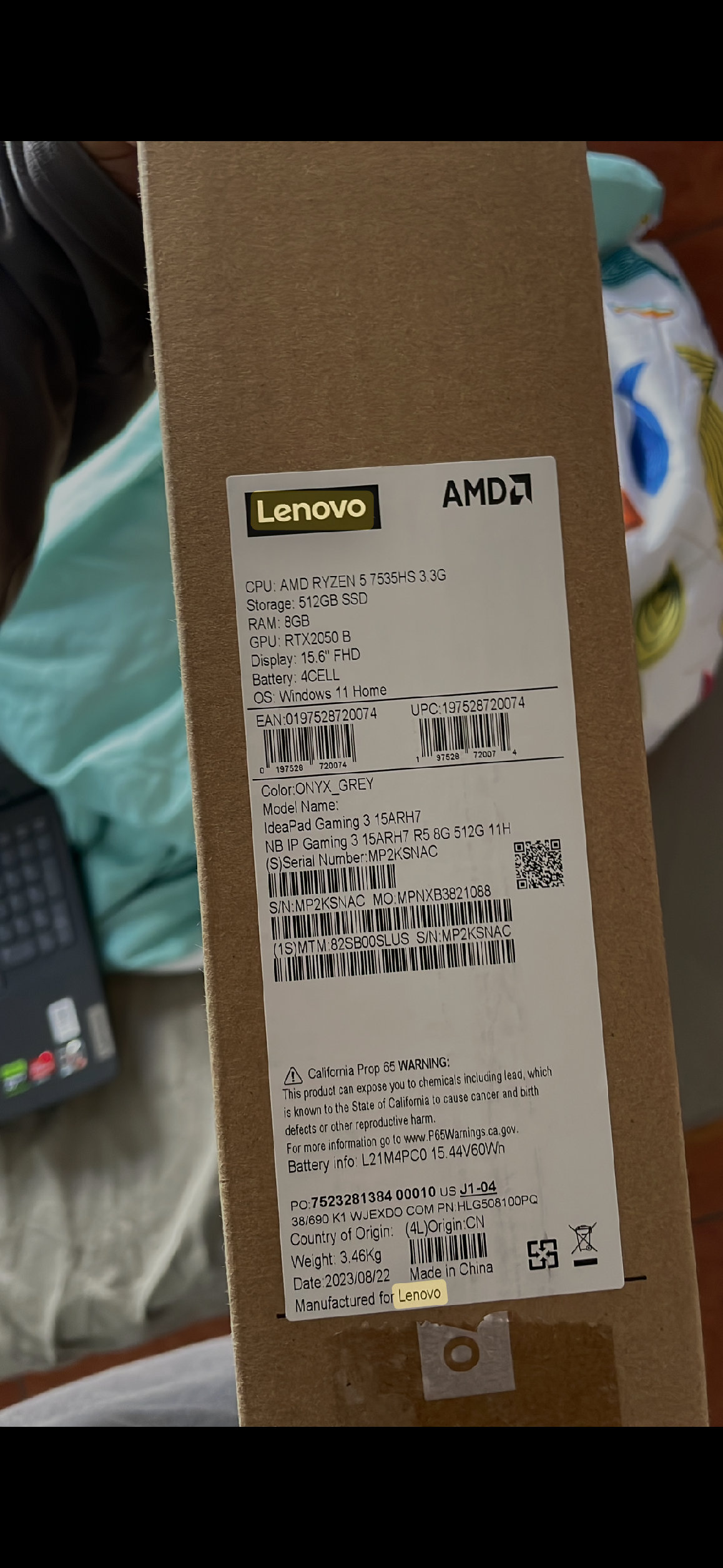 computadoras y laptops - laptop Lenovo Ideapad gaming 3 9