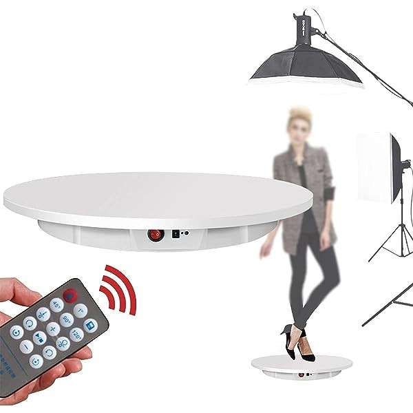 otros electronicos - Base rotativa 360 con control remoto Soporte exhibicion giratorio automatico 2