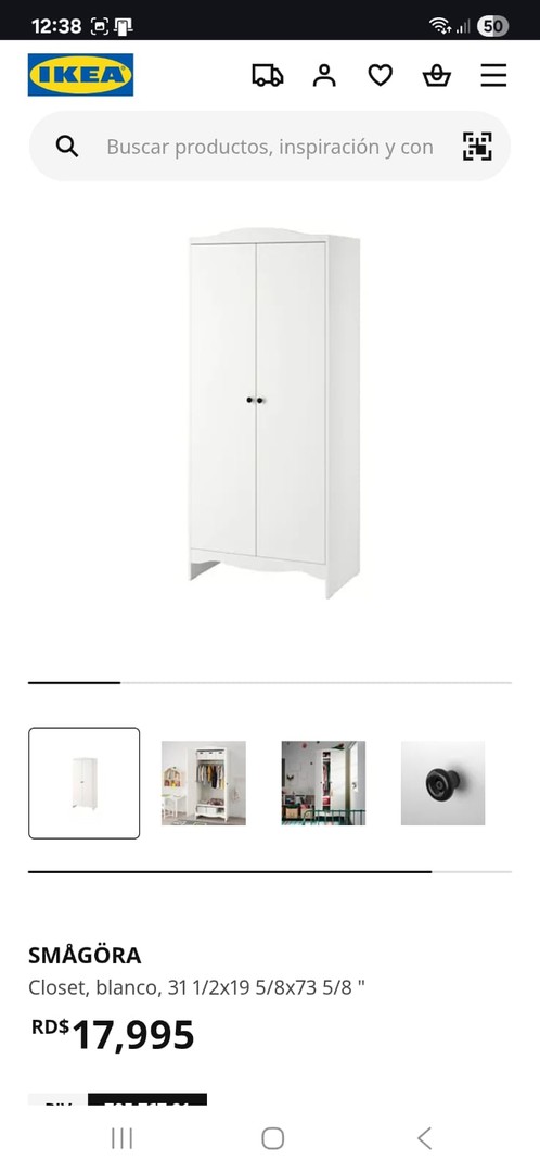 muebles y colchones - Closet infantil de Ikea ¡como nuevo! 3