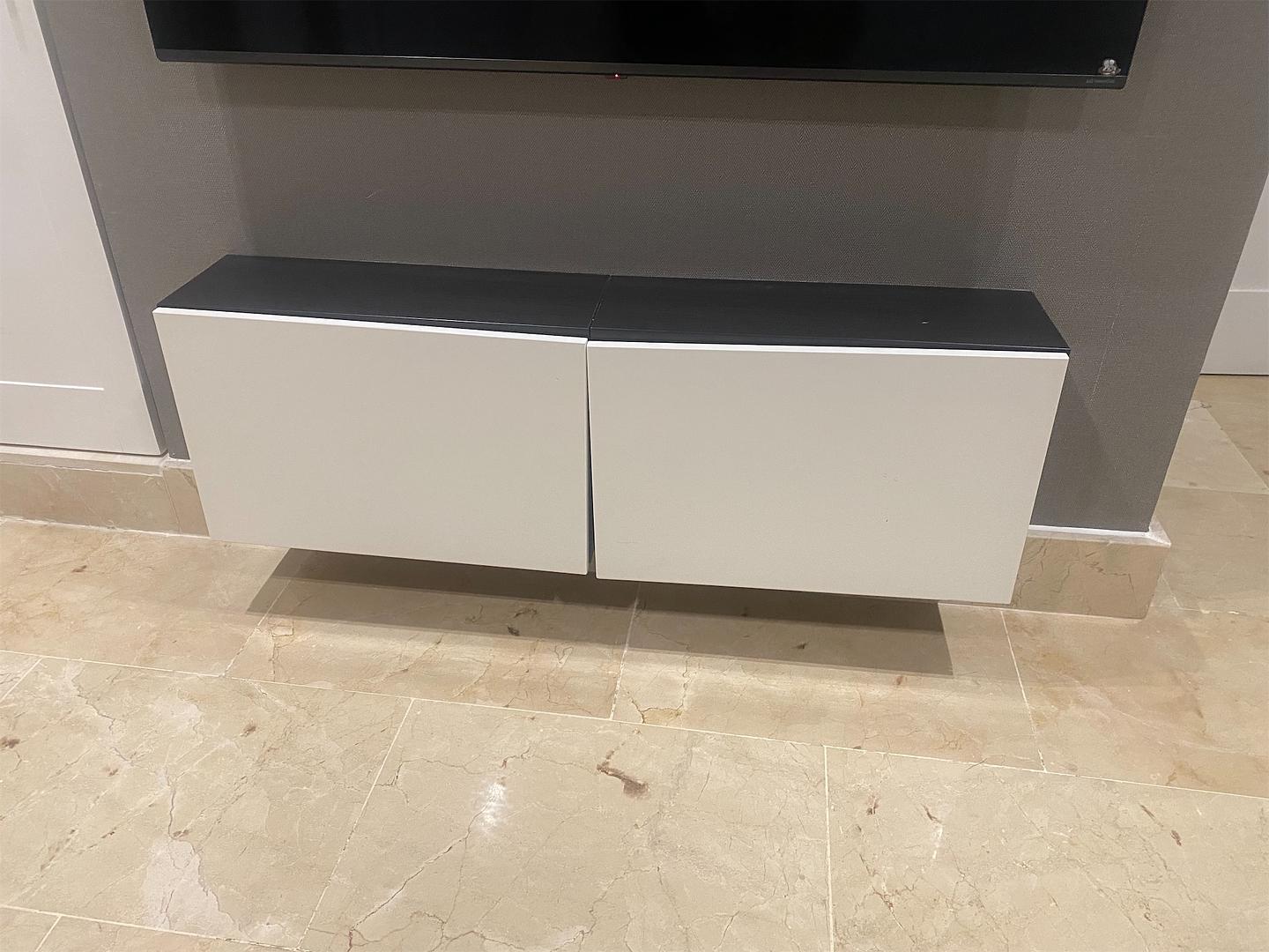 muebles y colchones - Mueble de pared con puertas 2 cajones  2