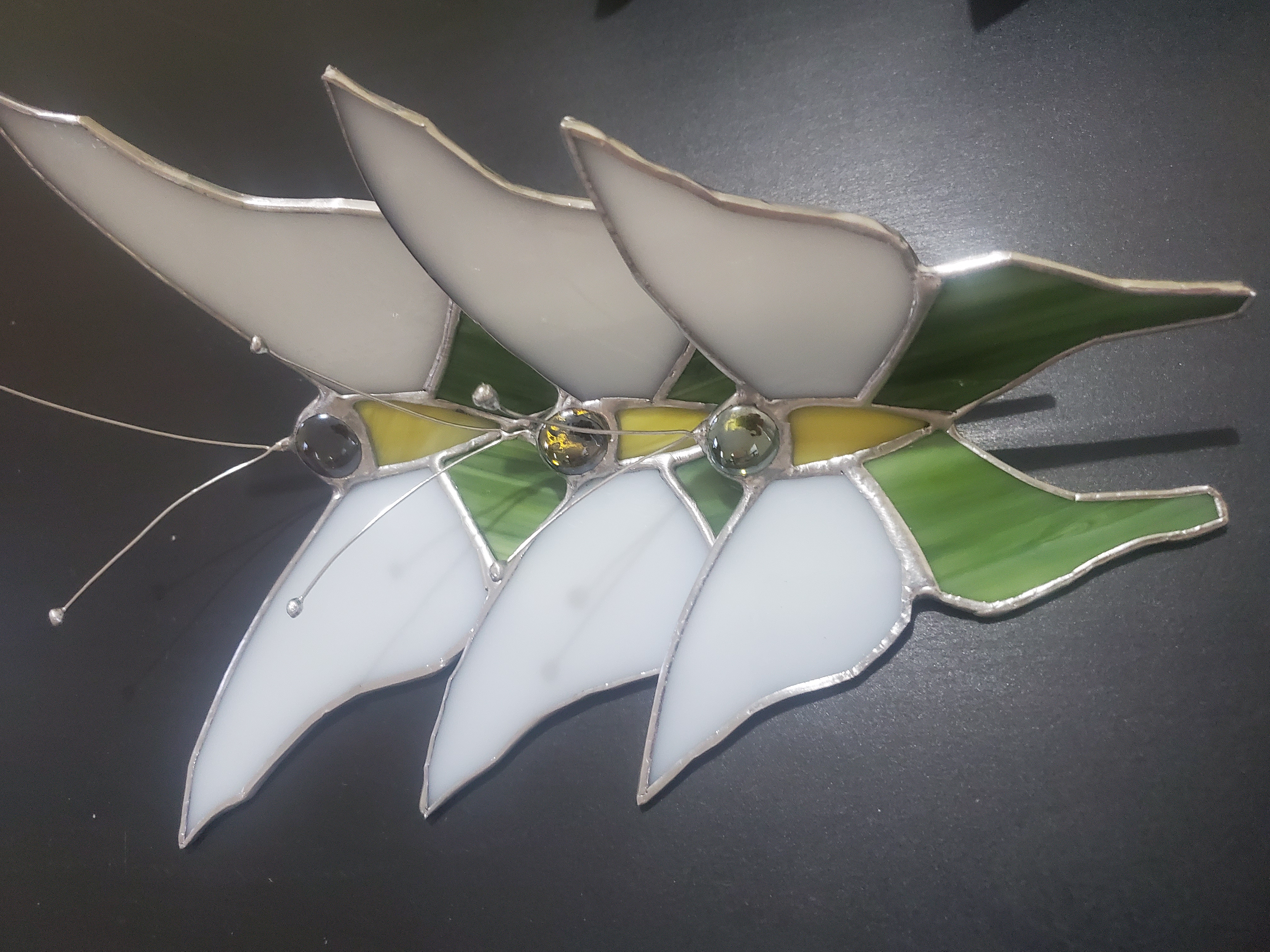decoración y accesorios - Juego de Mariposas en vitral 3