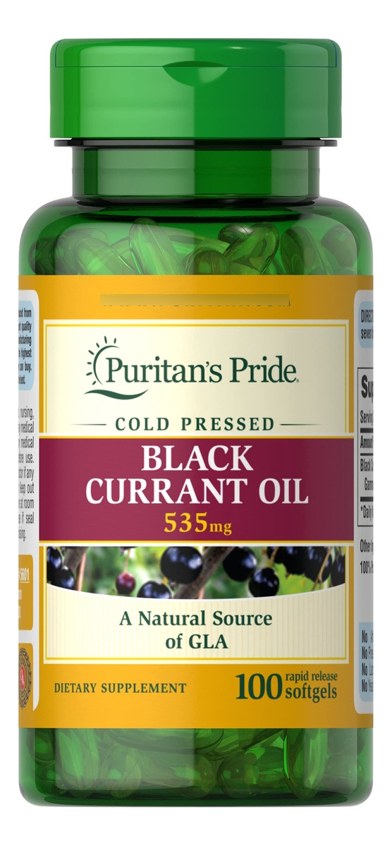 Salud y Equipamiento Médico - Aceite De Grosella Negra 535mg 100cap Puritan's Pride 0