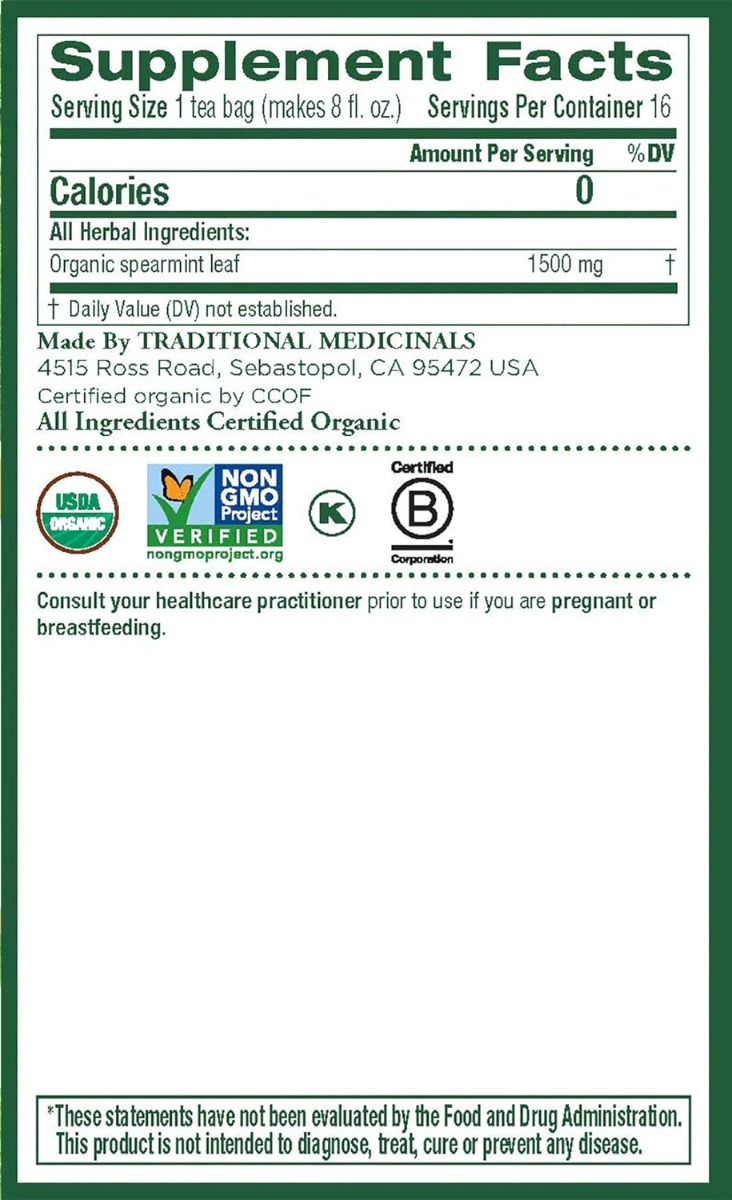 Salud y Equipamiento Médico - Té Orgánico De Menta Verde X6 2