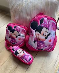 carteras y maletas - mochila escolar para minnie
