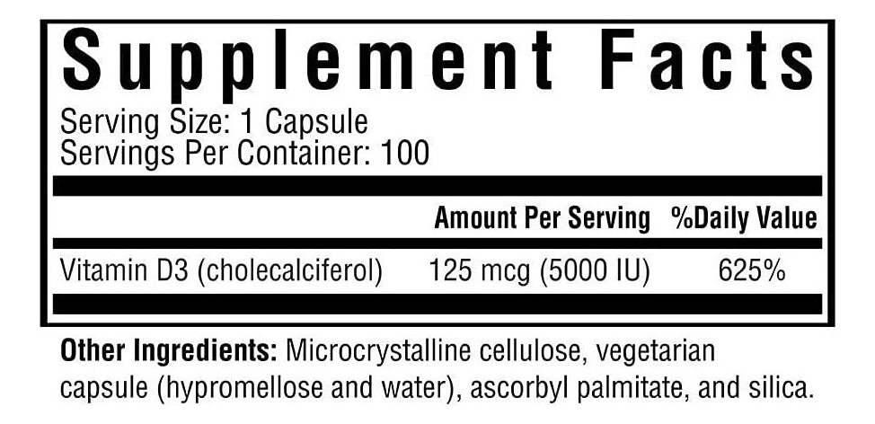 Salud y Equipamiento Médico - Vitamina D3 5000iu Seeking Heal 1