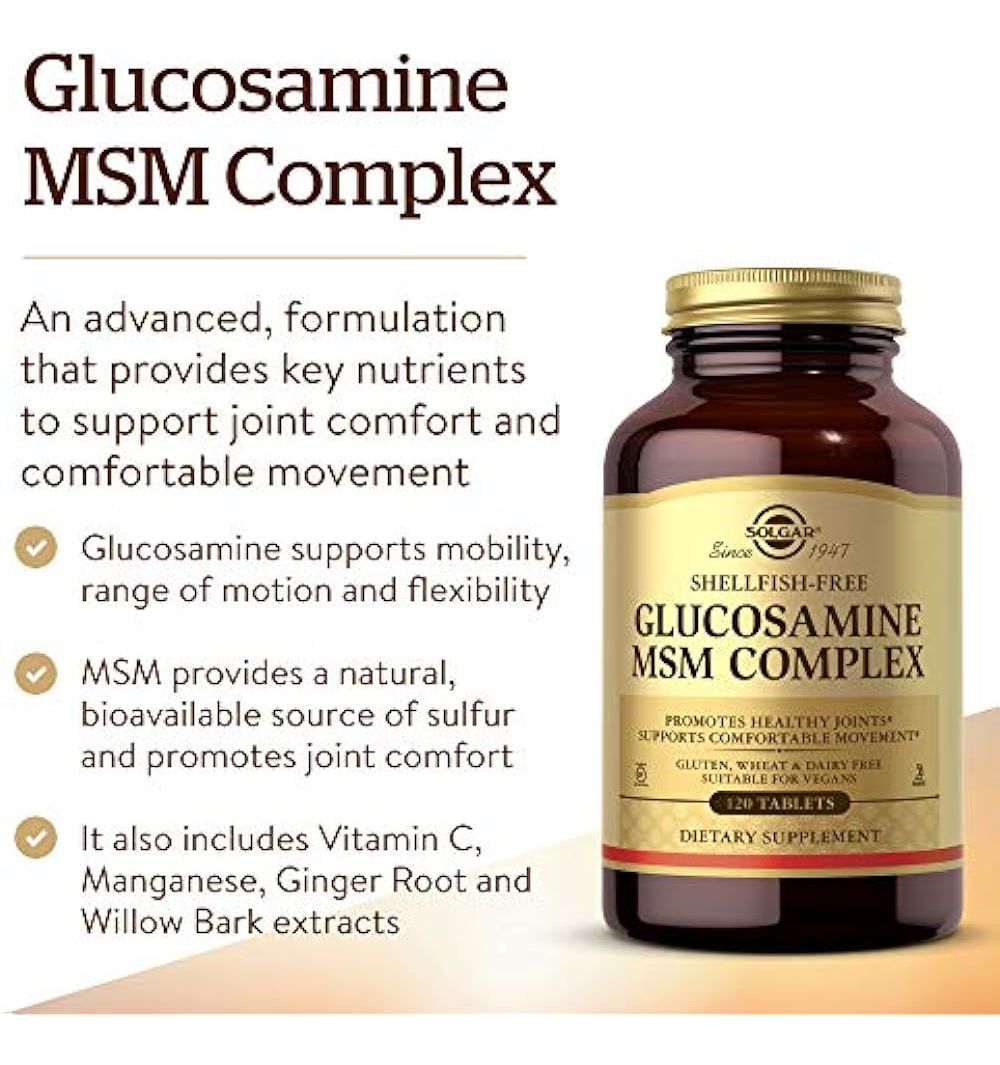 Salud y Equipamiento Médico - Solgar Glucosamina Msm Complex Tabletas 120 Unidades 2