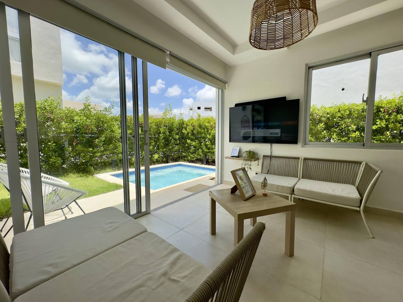 casas vacacionales y villas - Villa en alquiler amueblado en vista cana, Bávaro  9