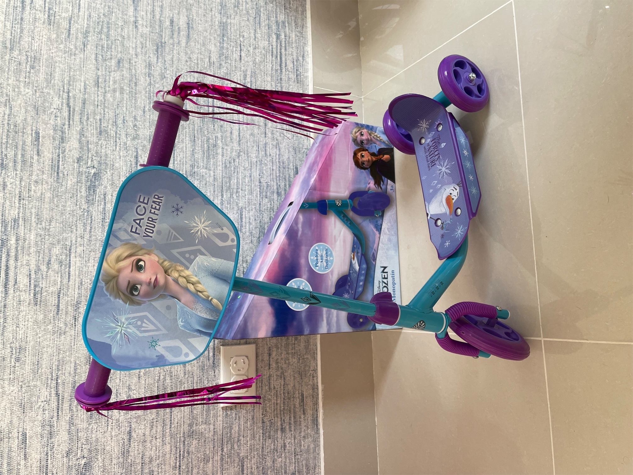 juguetes - Patineta Frozen 3 ruedas 0