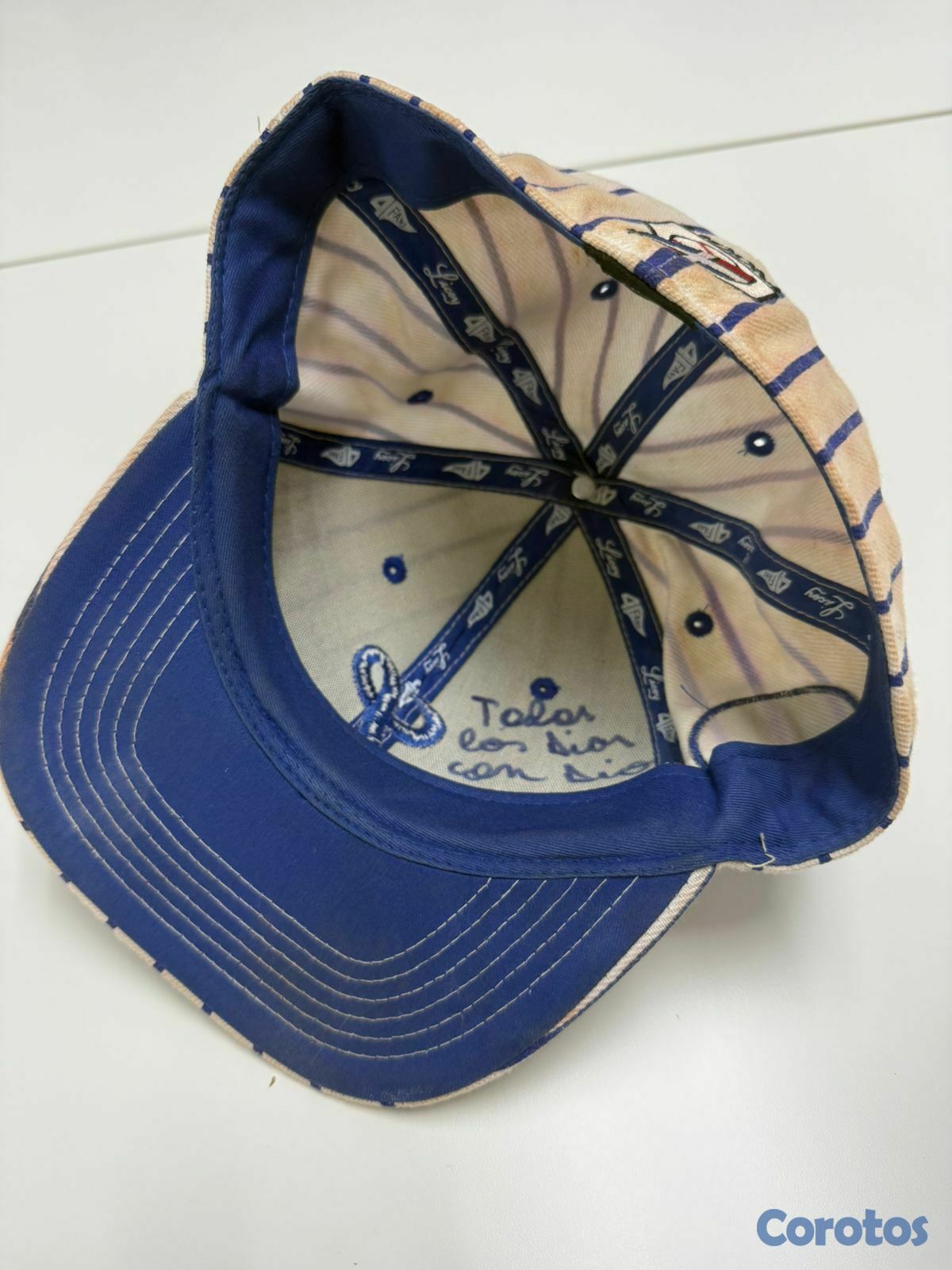 hobby y coleccion - Emilio Bonifacio - Gorra Game Used Autografiada 4