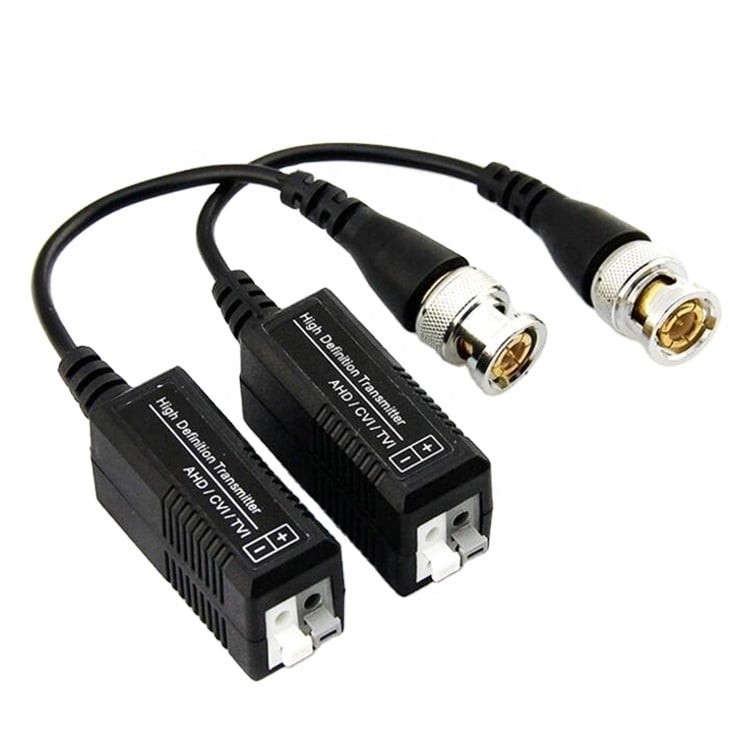 accesorios para electronica - Transceiver pasivo HDCVI Cámara CCTV de un solo canal Balun de vídeo para AHD/CV 4