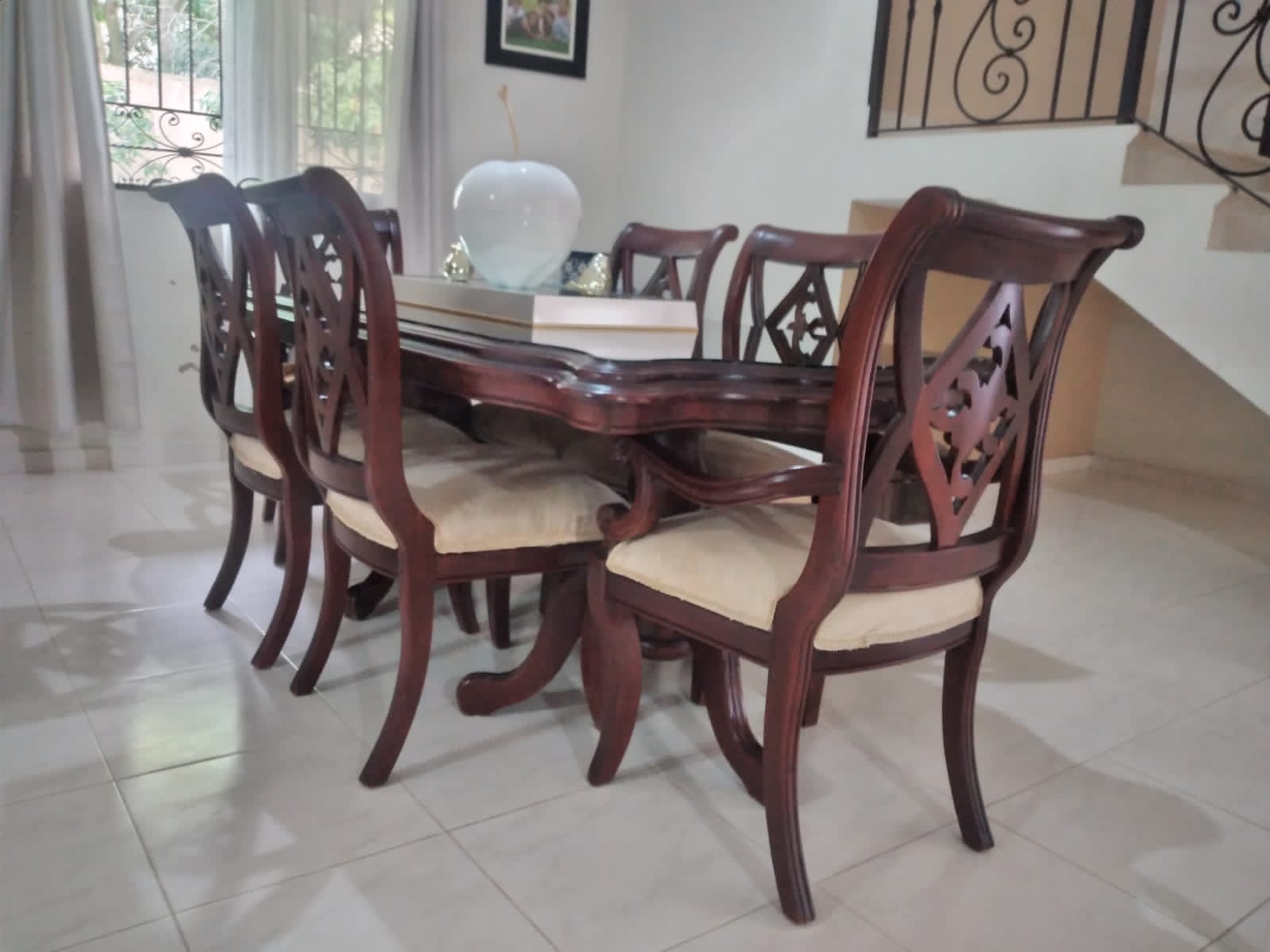 muebles y colchones - Hermoso comedor en caoba  2