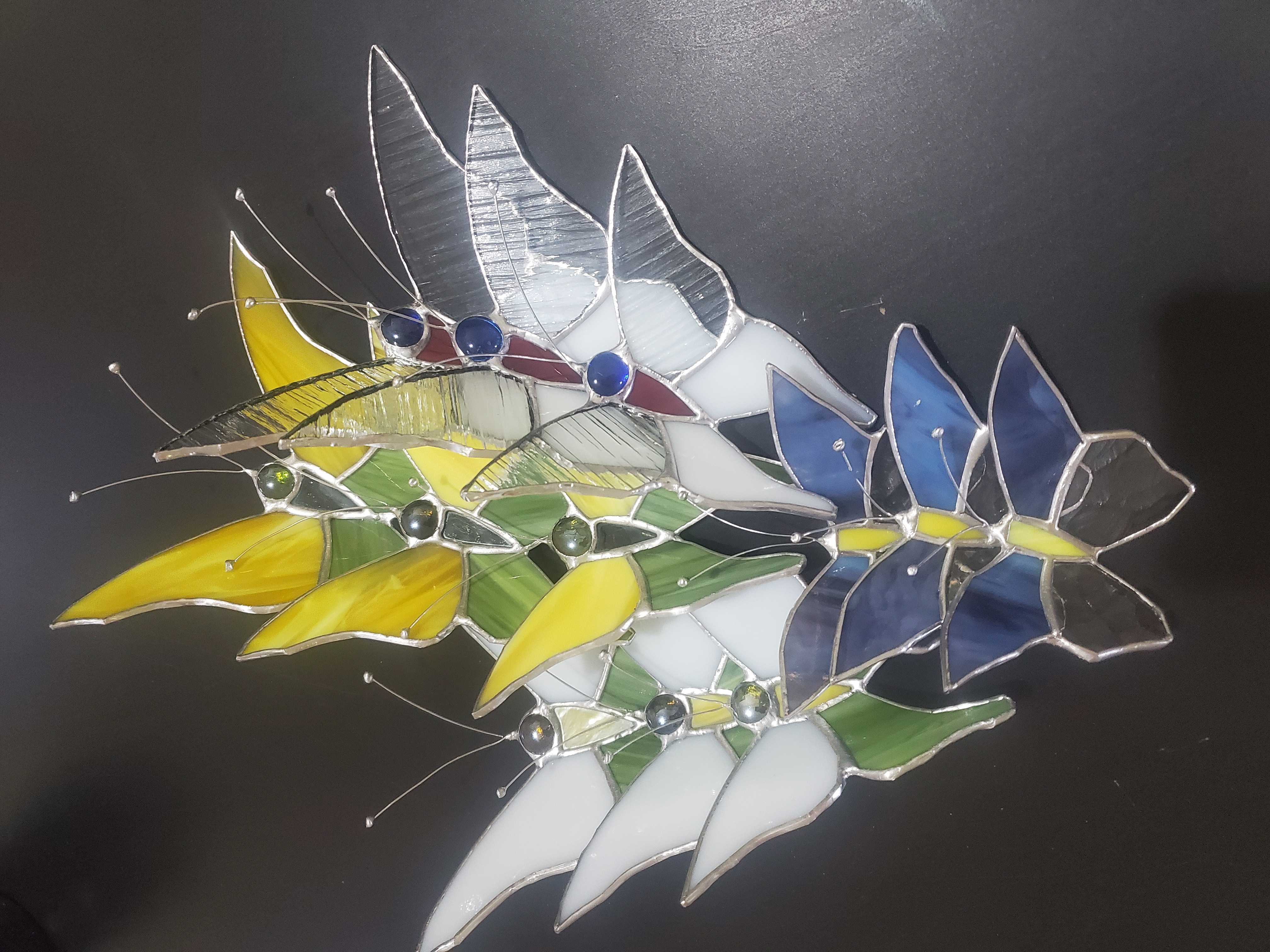 decoración y accesorios - Juego de Mariposas en vitral 4
