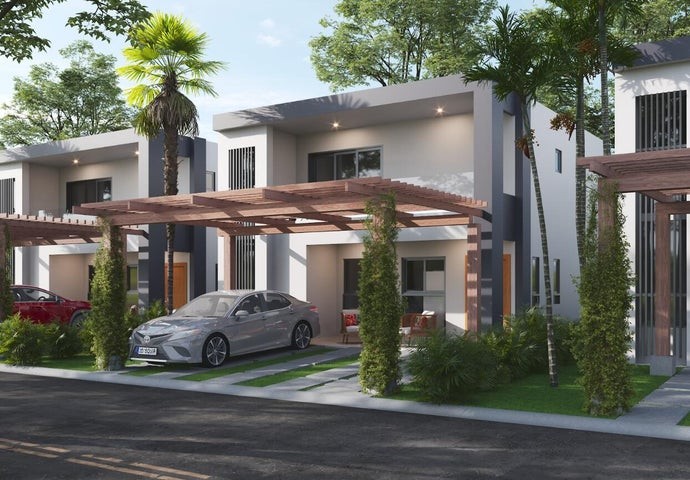casas - Proyecto en venta Punta Cana #24-2030 dos dormitorios, 2.5 baños, piscina, BBQ.
 8