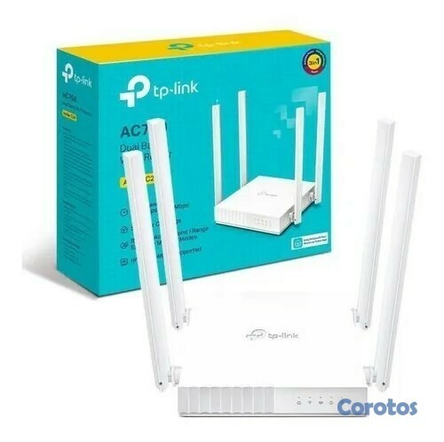 computadoras y laptops - Router TP-LINK  Wi-Fi de doble banda AC750, Archer  C24 
Wi-Fi de alta velocidad 2