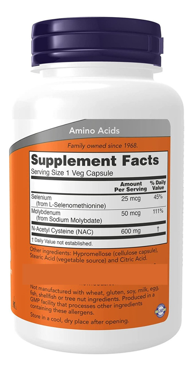 Salud y Equipamiento Médico - Nac 600mg 250caps Now Foods 1