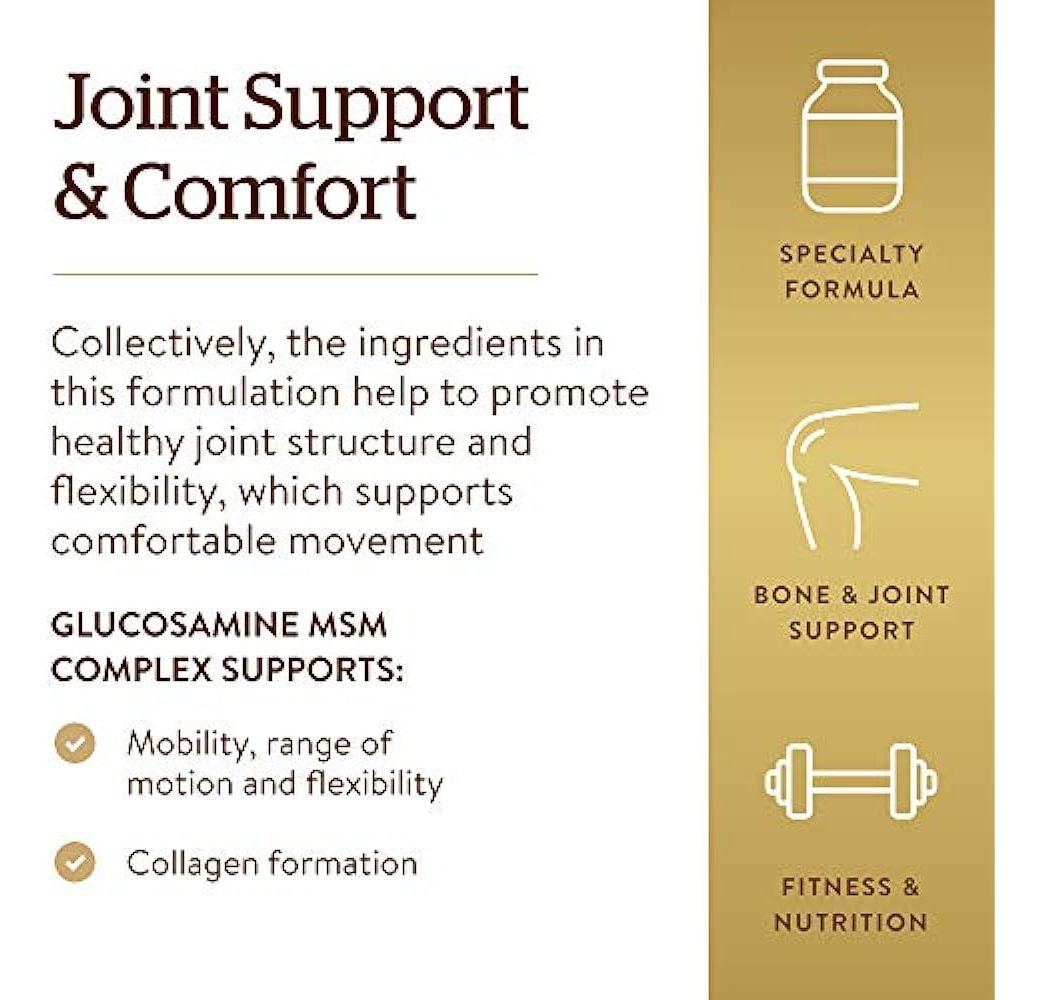 Salud y Equipamiento Médico - Solgar Glucosamina Msm Complex Tabletas 120 Unidades 3
