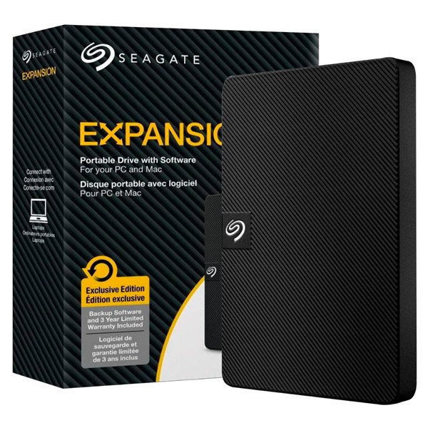 computadoras y laptops - DISCO DURO 4TB HDD EXTERNO SEAGATE EXPANSION, USB 3.0, USB 2.5, COMPATIBLE CON W